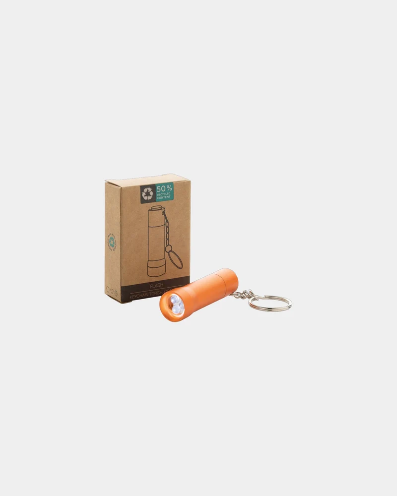 Porte-clés torche aluminium recyclé RCS Flash