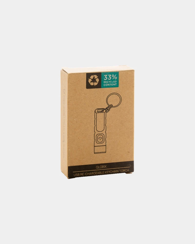 Porte-clés lampe torche ABS recyclé à personnaliser