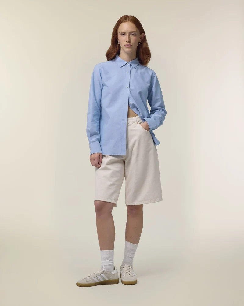 Chemise femme coton bio Stanley/Stella Oxford à personnaliser