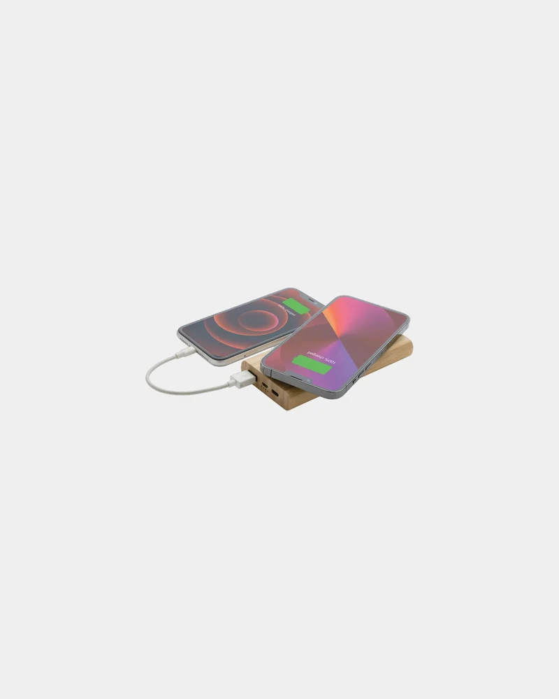 Powerbank 8000 mAh bambou à personnaliser