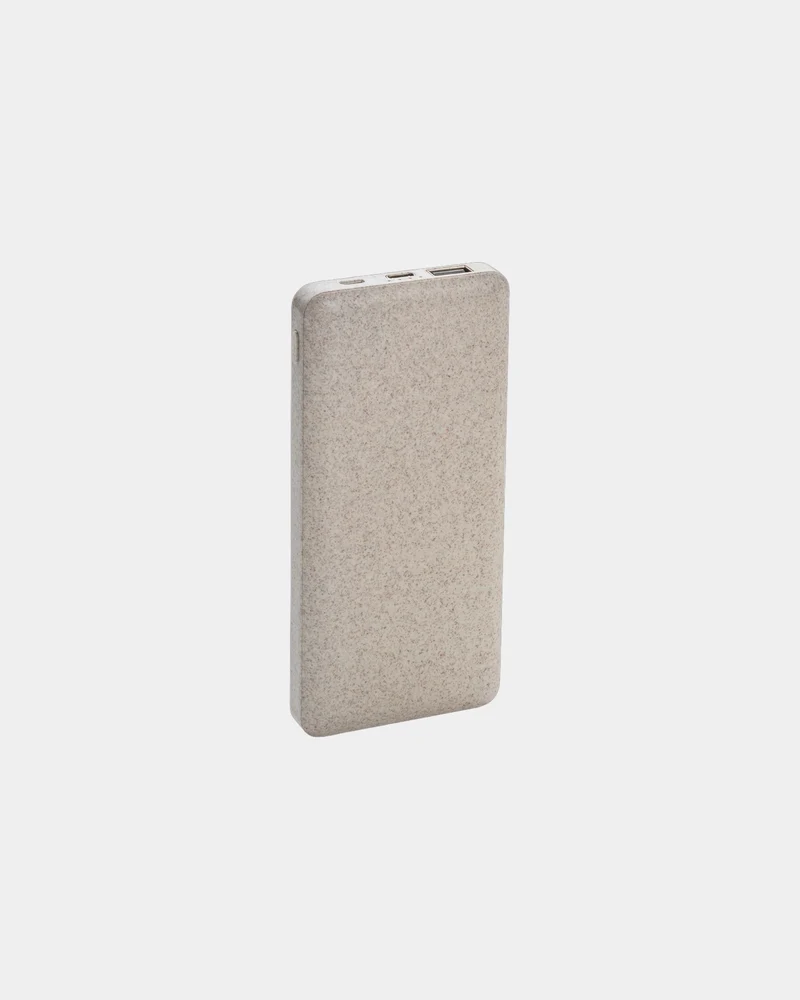 Powerbank fibre de paille de blé 10.000 mAh à personnaliser