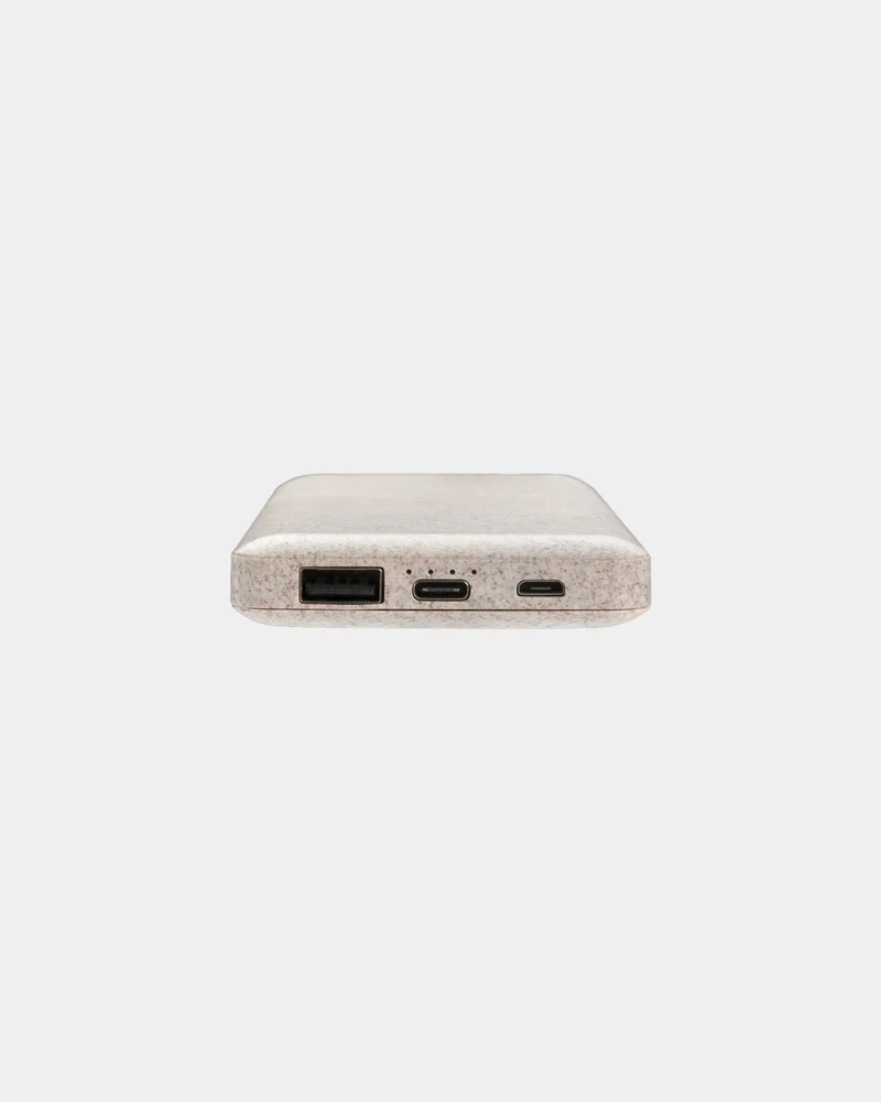 Powerbank fibre de paille de blé 10.000 mAh à personnaliser