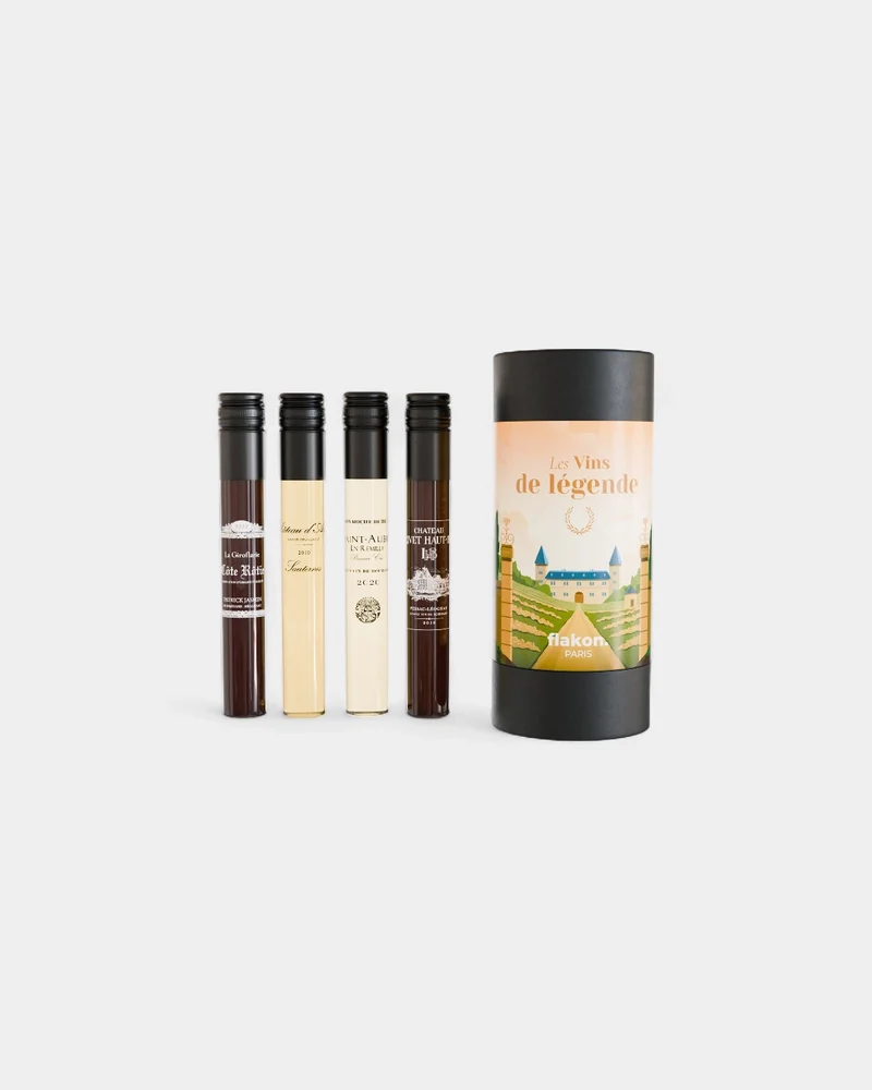 Coffret dégustation 4 flacons de vin à personnaliser