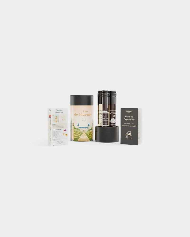 Coffret dégustation 4 flacons de vin à personnaliser