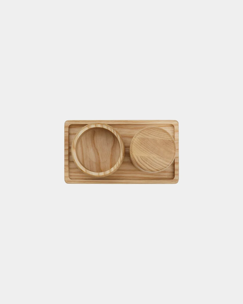Ensemble sel et poivre bois FSC Vinga Retro Set à personnaliser