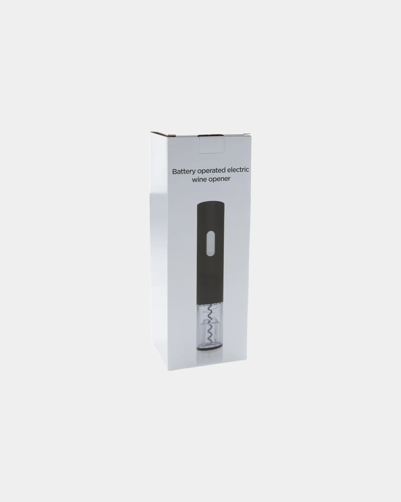 Tire-bouchon électrique ABS noir à personnaliser