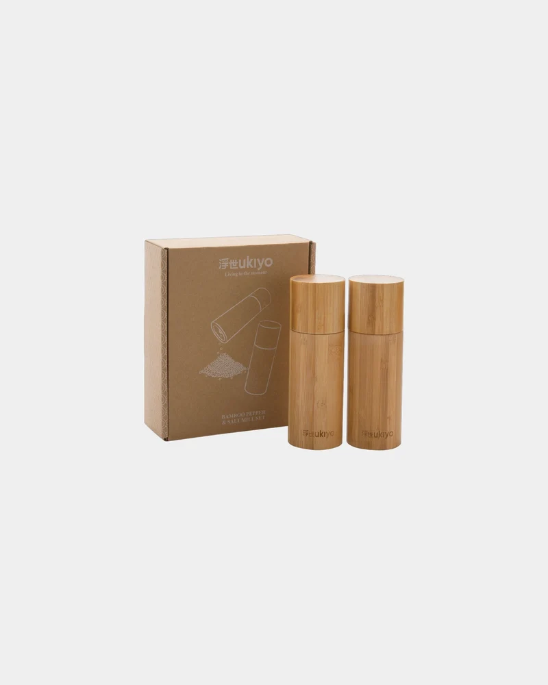 Set poivre et sel en bambou Ukiyo à personnaliser
