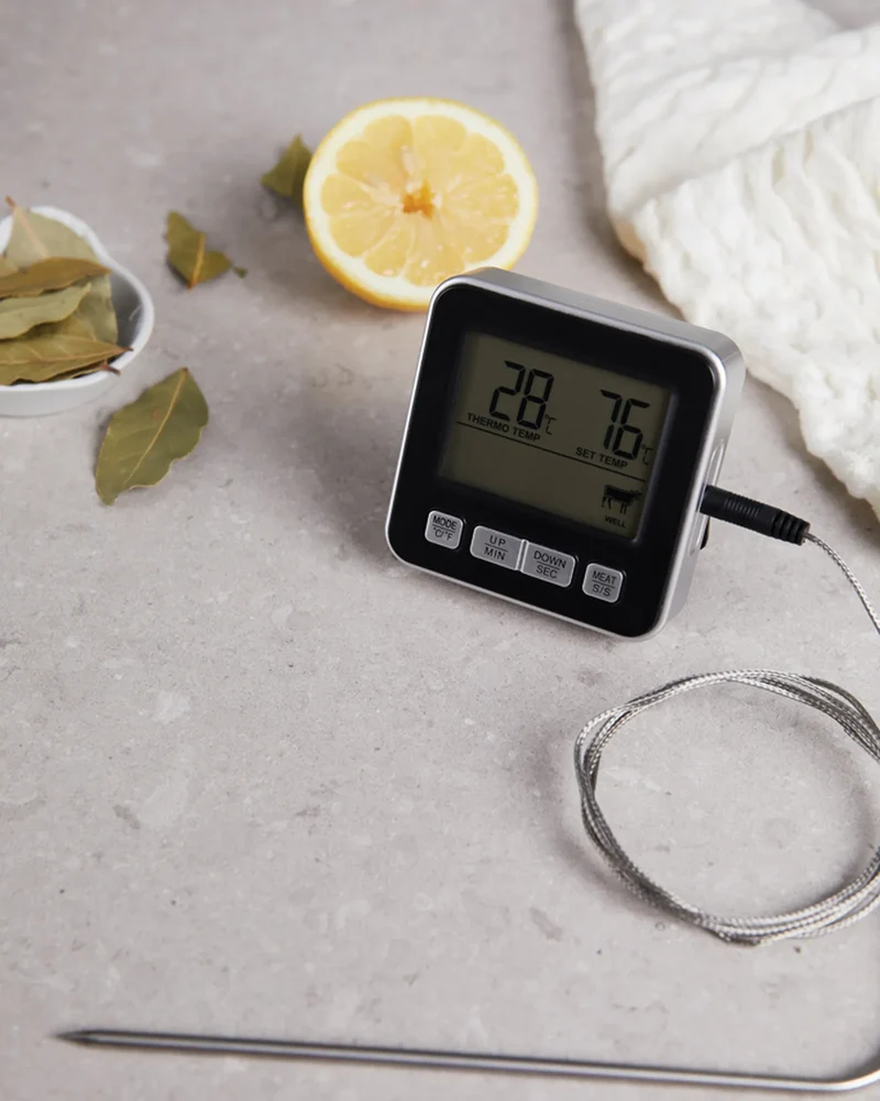 Thermomètre inox Vinga Hays à personnaliser