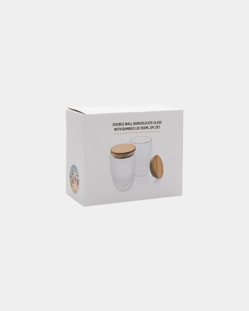 Set de 2 verres double paroi 350ml à personnaliser