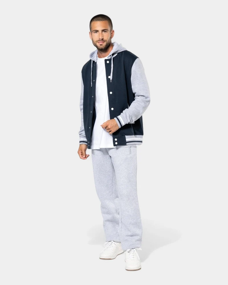 Blouson teddy à capuche unisexe à personnaliser