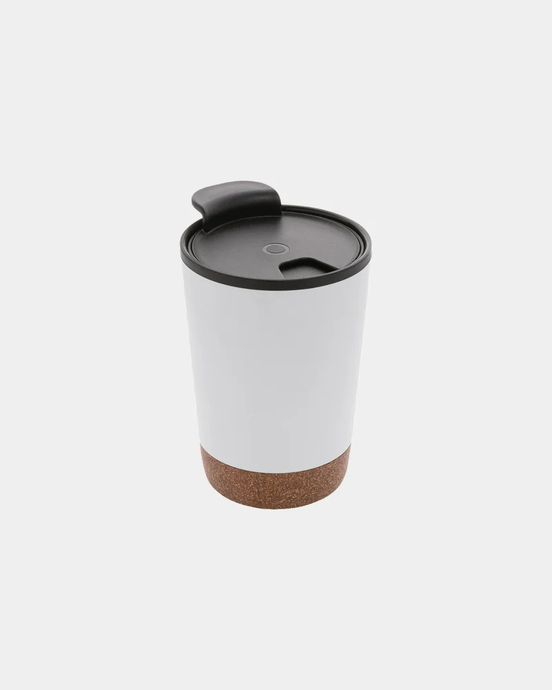 Tasse à café en liège et acier inoxydable à personnaliser