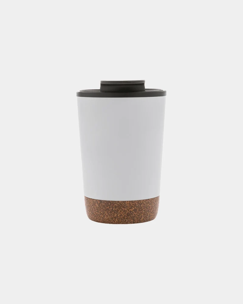 Tasse à café en liège et acier inoxydable à personnaliser