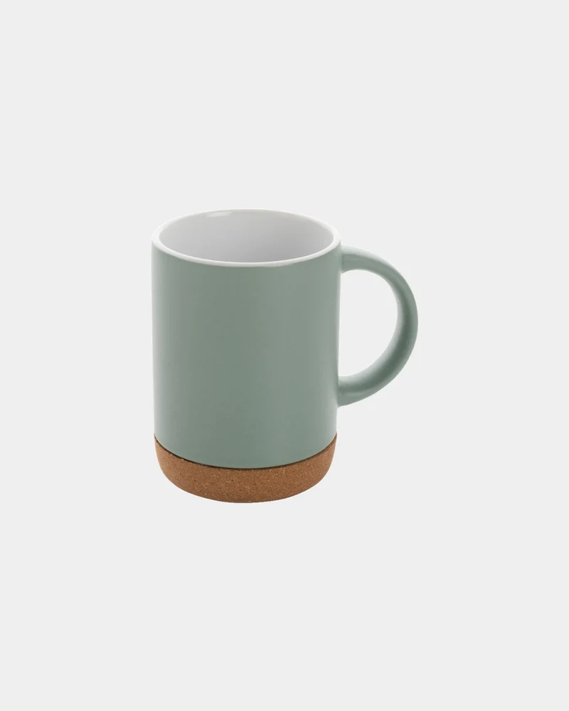 Mug céramique 280ml avec base en liège à personnaliser