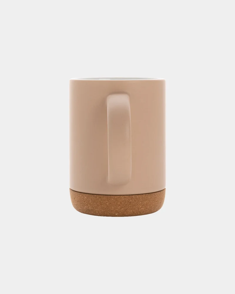 Mug céramique 280ml avec base en liège à personnaliser