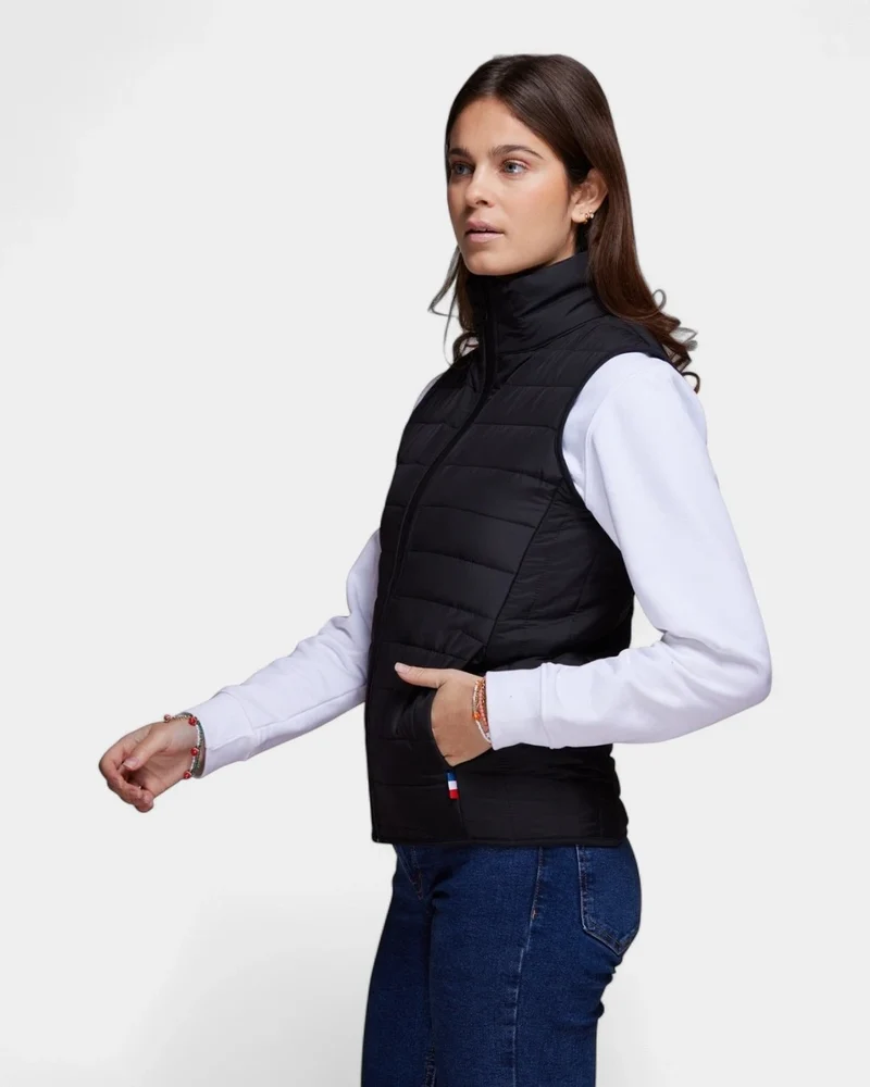 Doudoune sans manches femme Made in France à personnaliser
