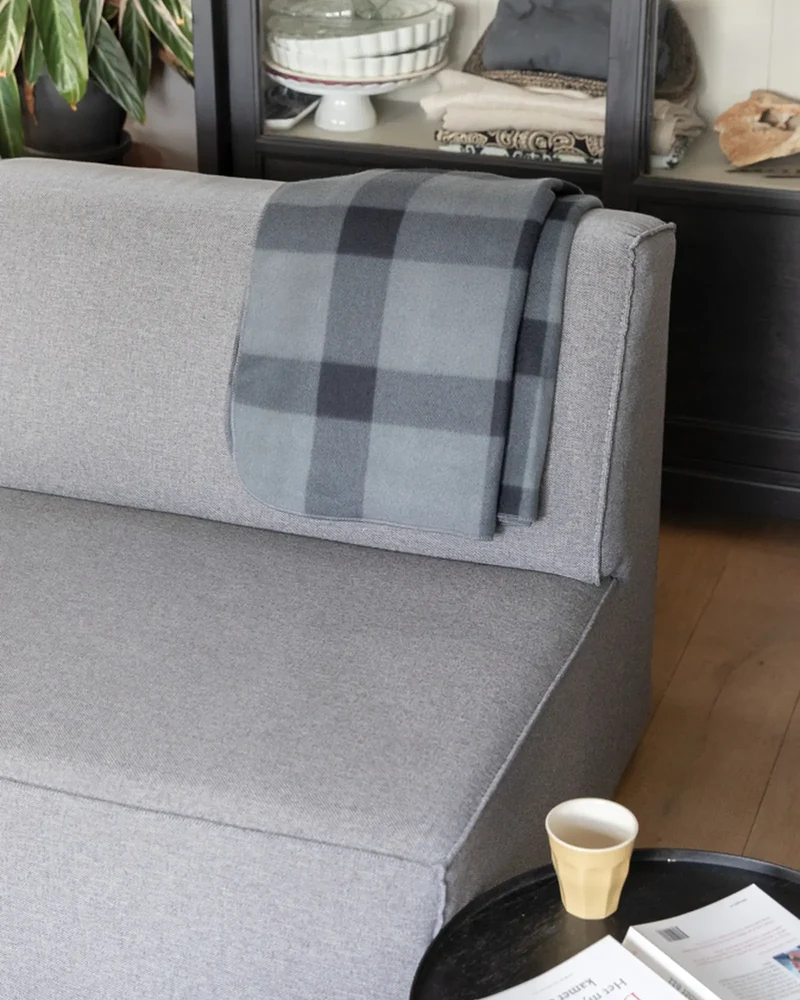 Couverture polyester à carreaux à personnaliser