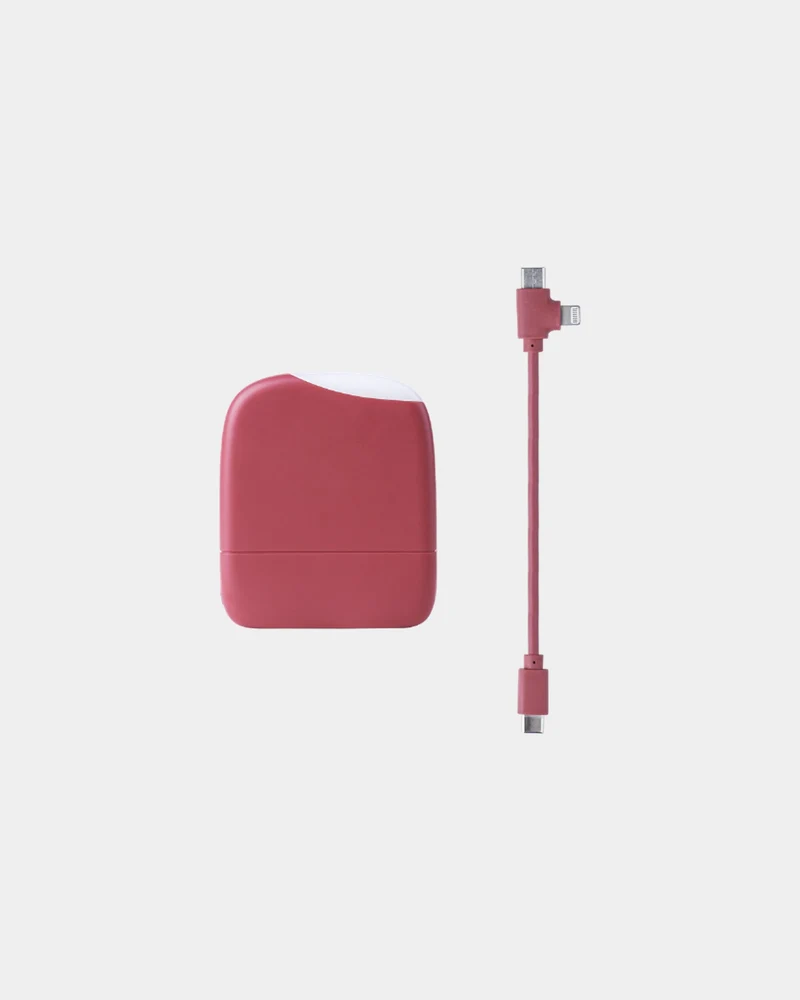 Chargeur-lampe de poche plastique recyclé ICE-P à personnaliser