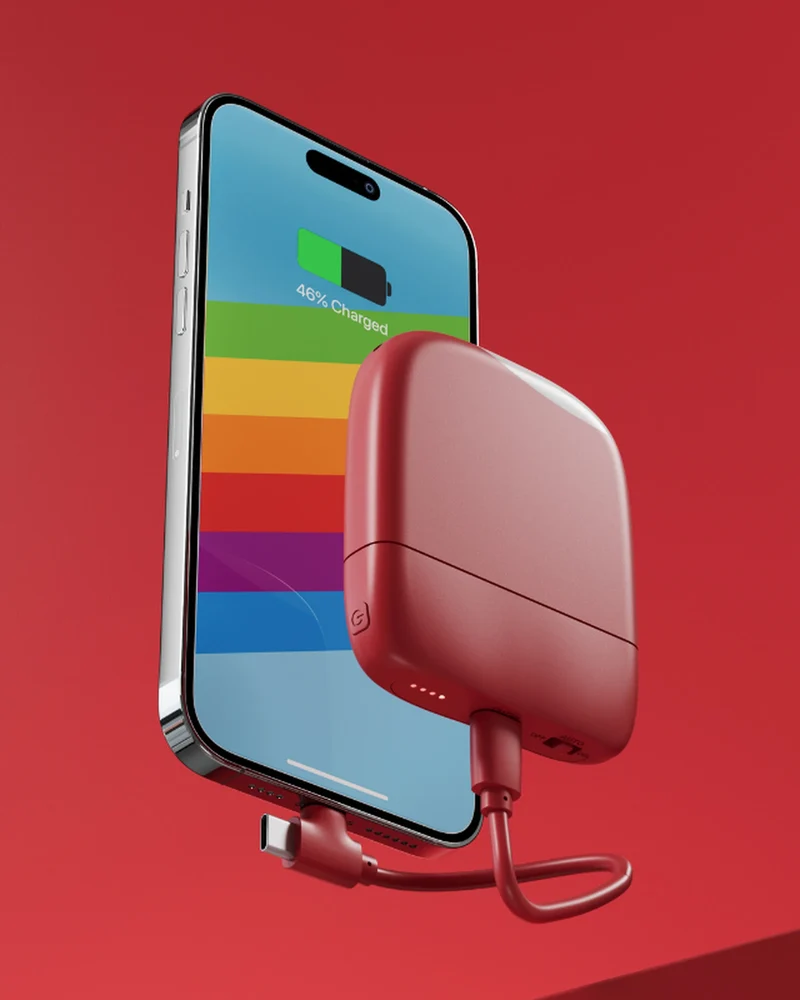Chargeur-lampe de poche plastique recyclé ICE-P à personnaliser