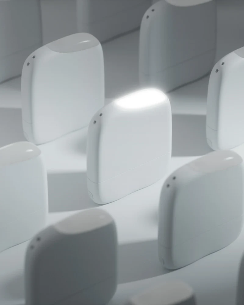 Chargeur-lampe de poche plastique recyclé ICE-P à personnaliser