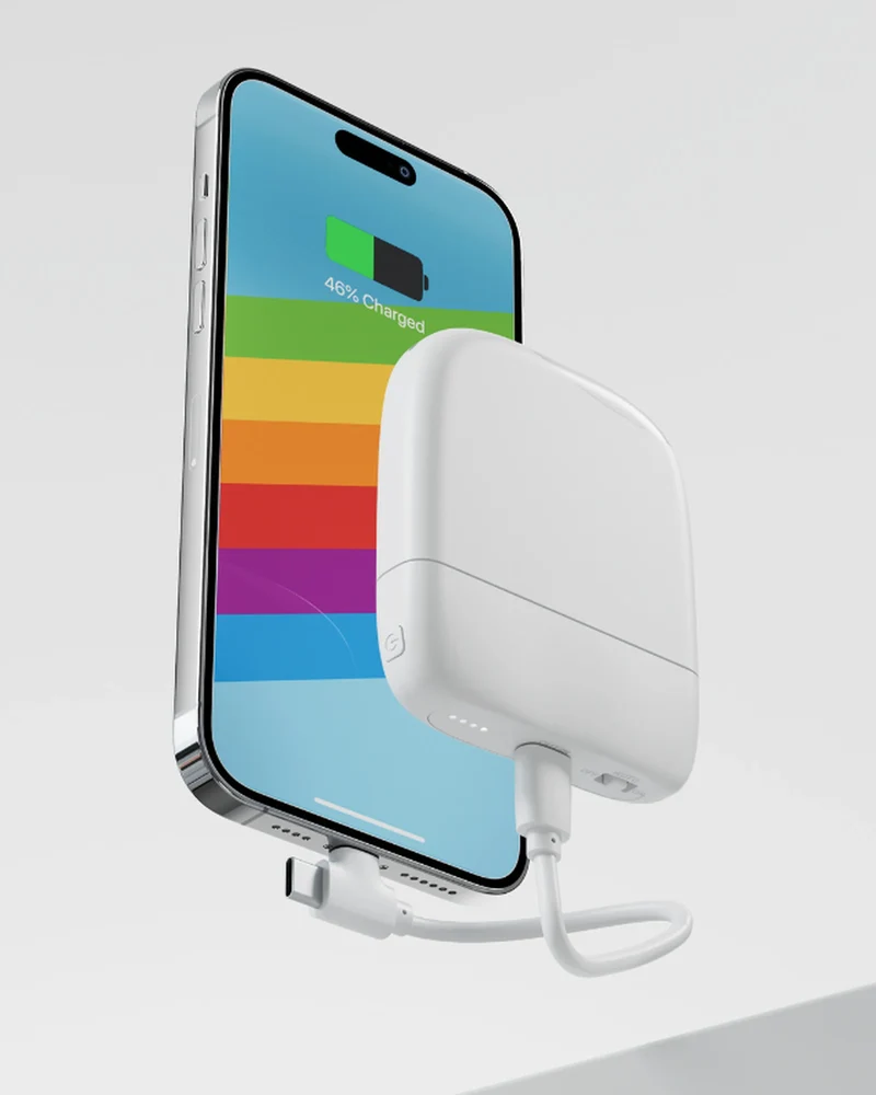 Chargeur-lampe de poche plastique recyclé ICE-P à personnaliser