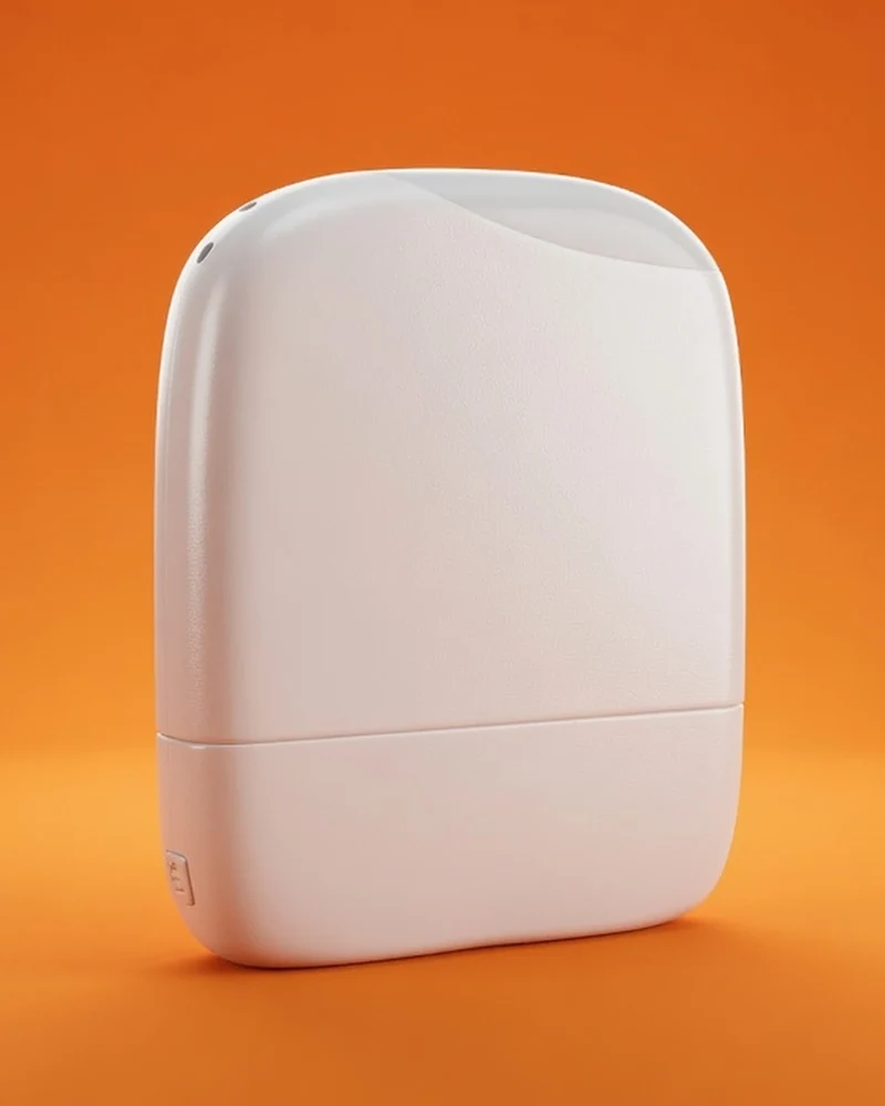 Chargeur-lampe de poche plastique recyclé ICE-P à personnaliser