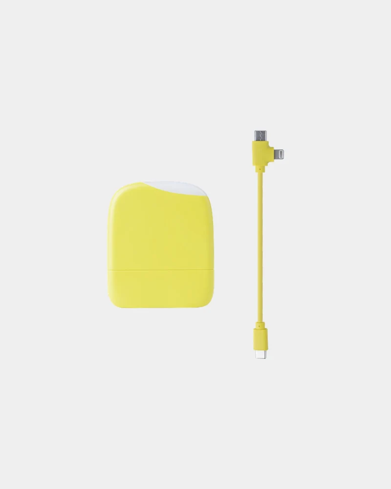 Chargeur-lampe de poche plastique recyclé ICE-P à personnaliser