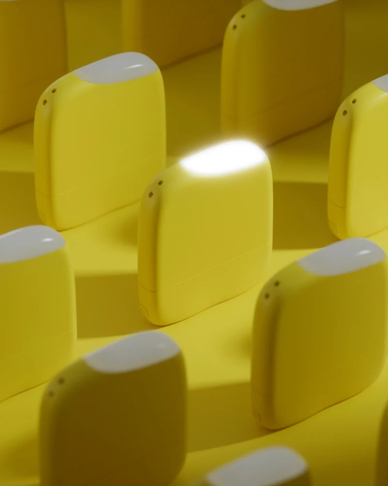 Chargeur-lampe de poche plastique recyclé ICE-P à personnaliser