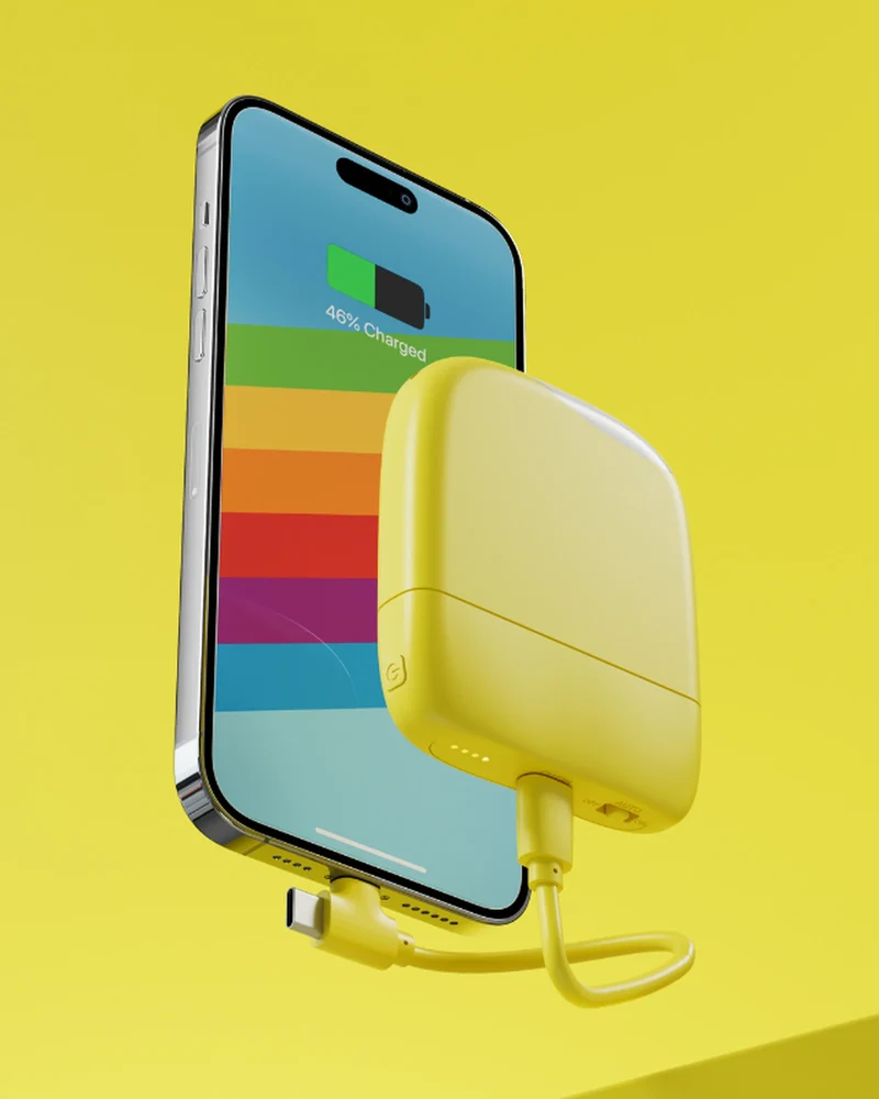 Chargeur-lampe de poche plastique recyclé ICE-P à personnaliser