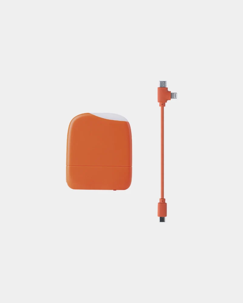 Chargeur-lampe de poche plastique recyclé ICE-P à personnaliser