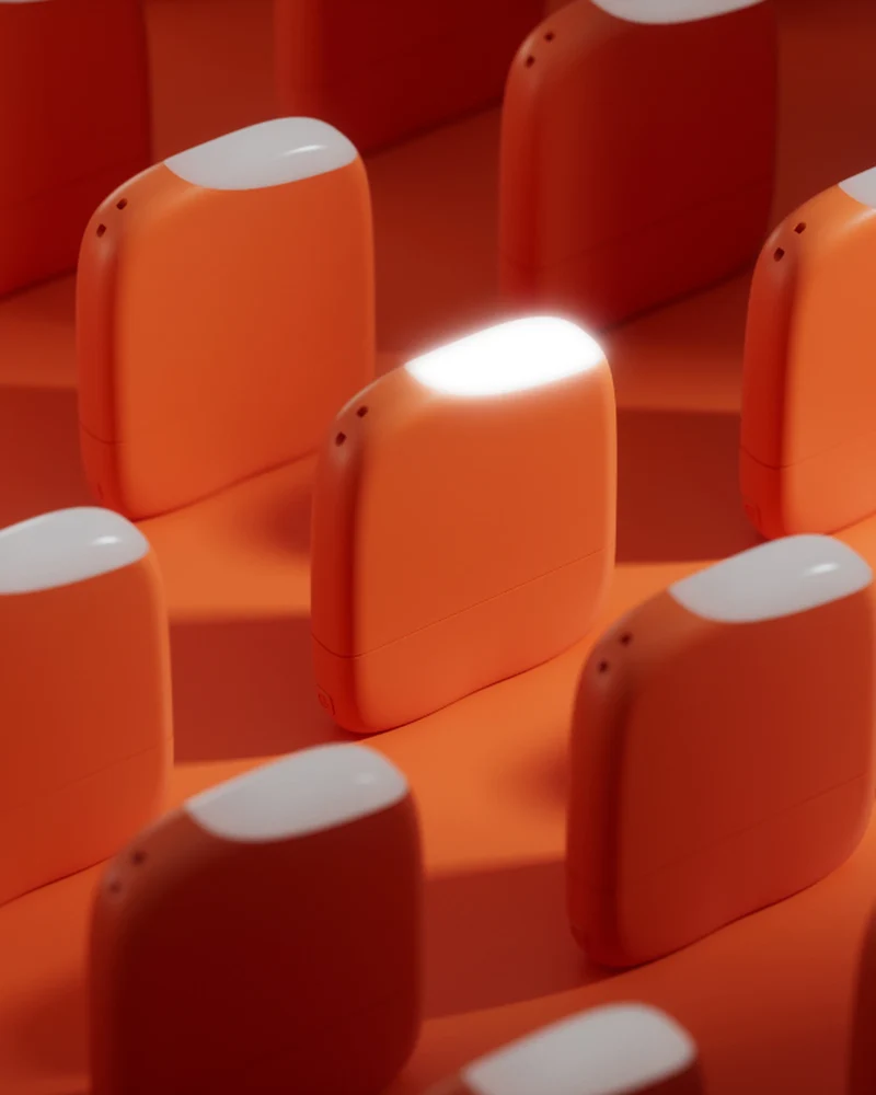 Chargeur-lampe de poche plastique recyclé ICE-P à personnaliser