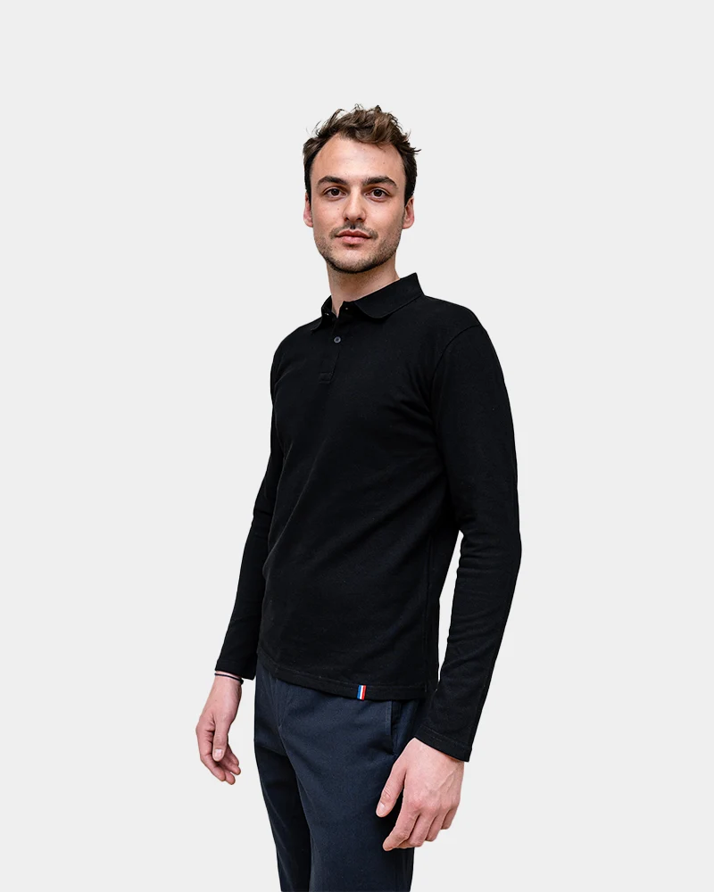 Polo Homme manche longue à personnaliser