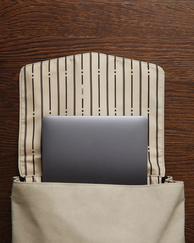Sac à dos en toile recyclée Vinga Bosler 43 x 30.5 cm à personnaliser