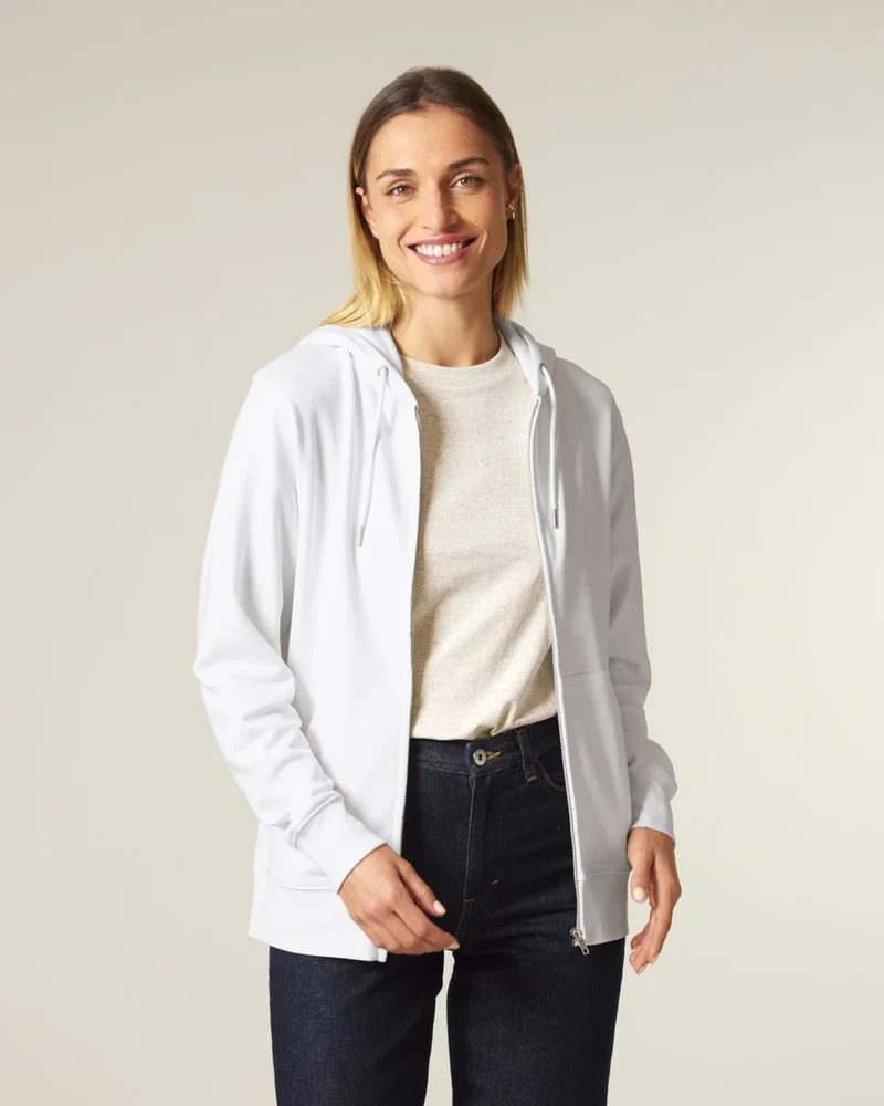 Sweat à capuche zippé coton bio Stanley/Stella 2.0 à personnaliser
