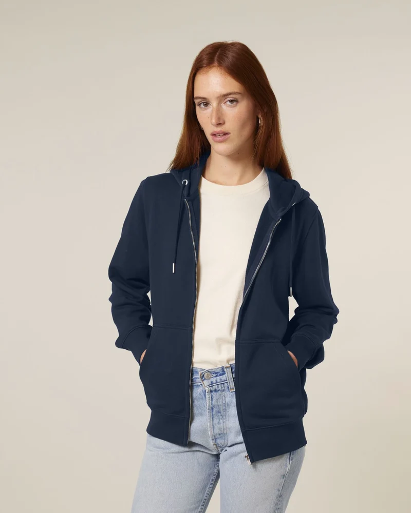 Sweat à capuche zippé coton bio Stanley/Stella 2.0 à personnaliser