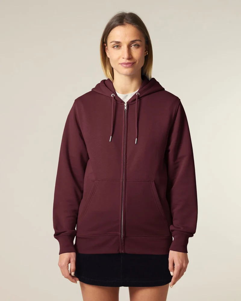 Sweat à capuche zippé coton bio Stanley/Stella 2.0 à personnaliser