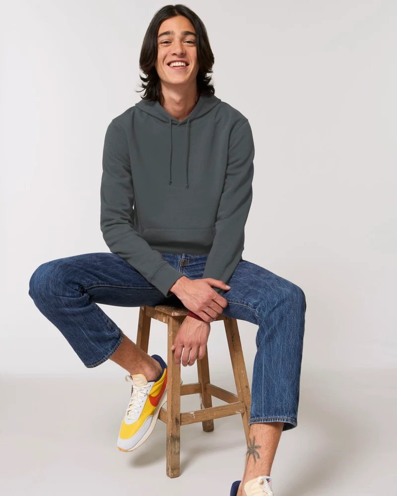 Sweat à capuche unisexe en coton bio personnalisable