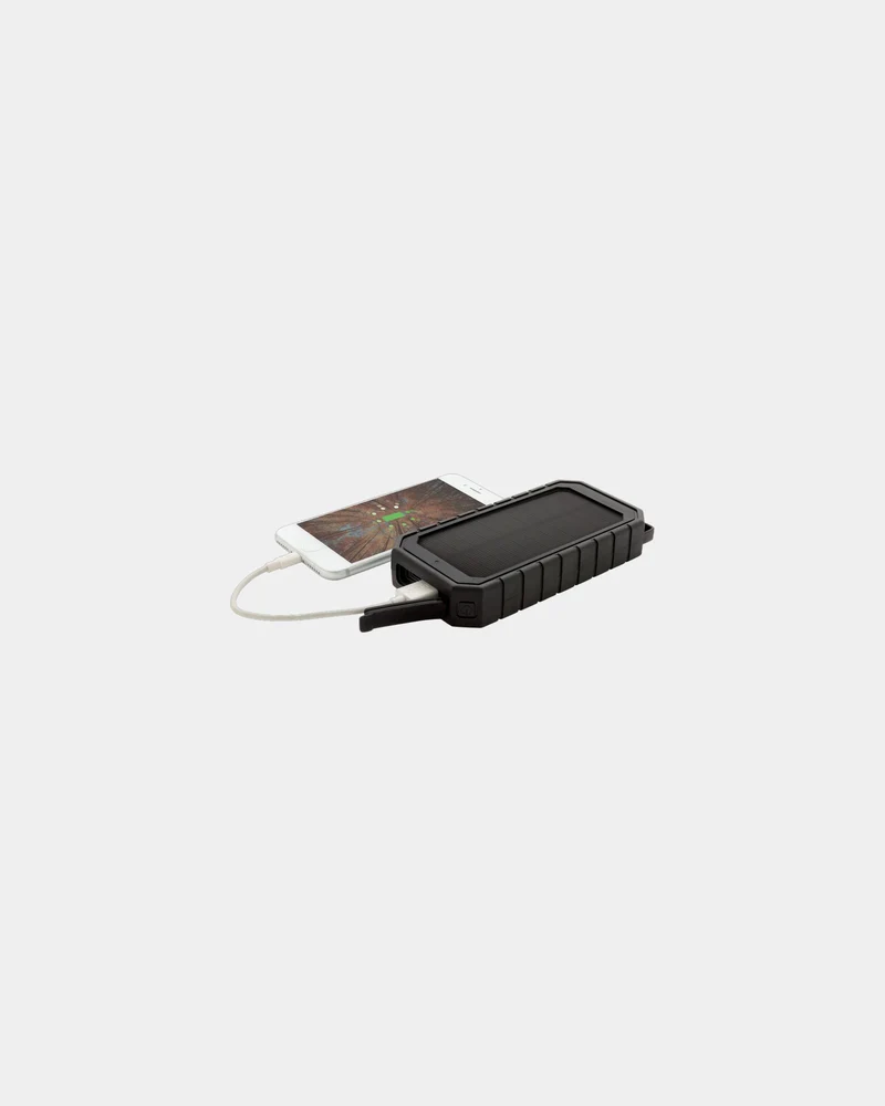Powerbank solaire 10.000mAh et 10W en plastique recyclé à personnaliser
