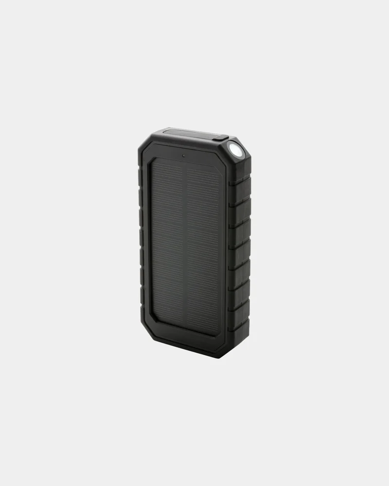 Powerbank solaire 10.000mAh et 10W en plastique recyclé à personnaliser