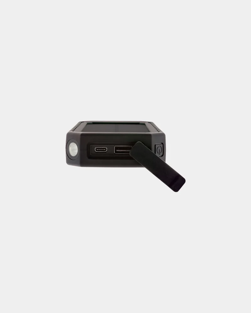 Powerbank solaire 10.000mAh et 10W en plastique recyclé à personnaliser