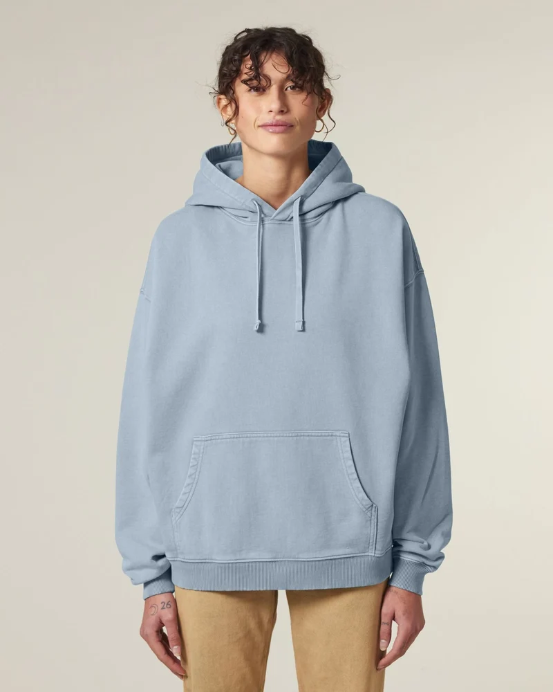 Sweat à capuche oversized coton bio Stanley/Stella Slammer à personnaliser