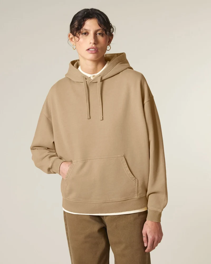 Sweat à capuche oversized coton bio Stanley/Stella Slammer à personnaliser
