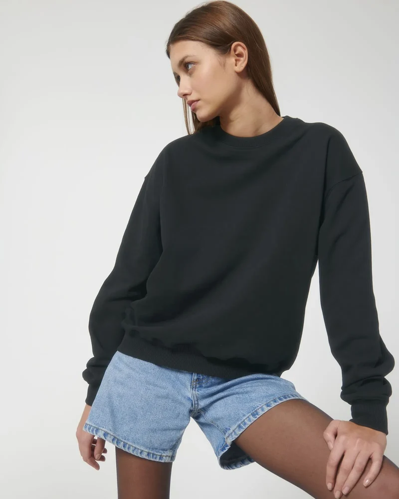Sweat à col rond coton bio Stanley/Stella Ledger à personnaliser