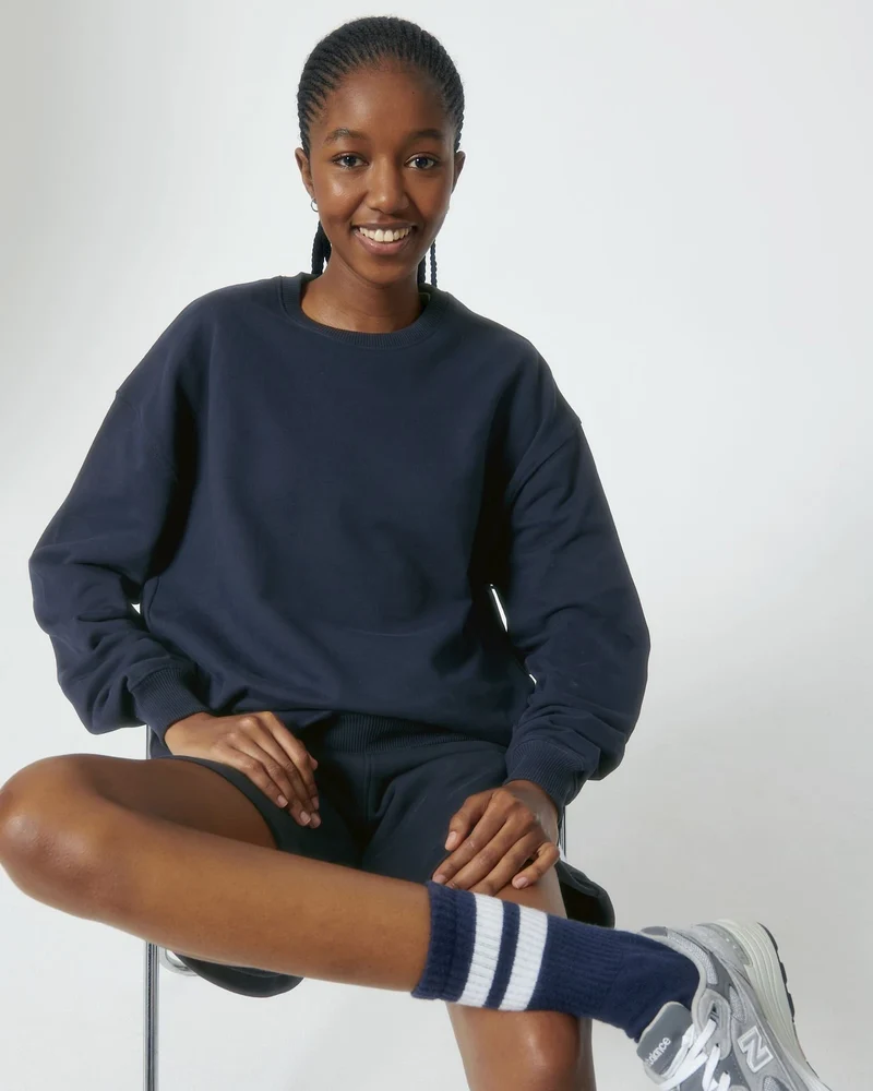 Sweat à col rond coton bio Stanley/Stella Ledger à personnaliser