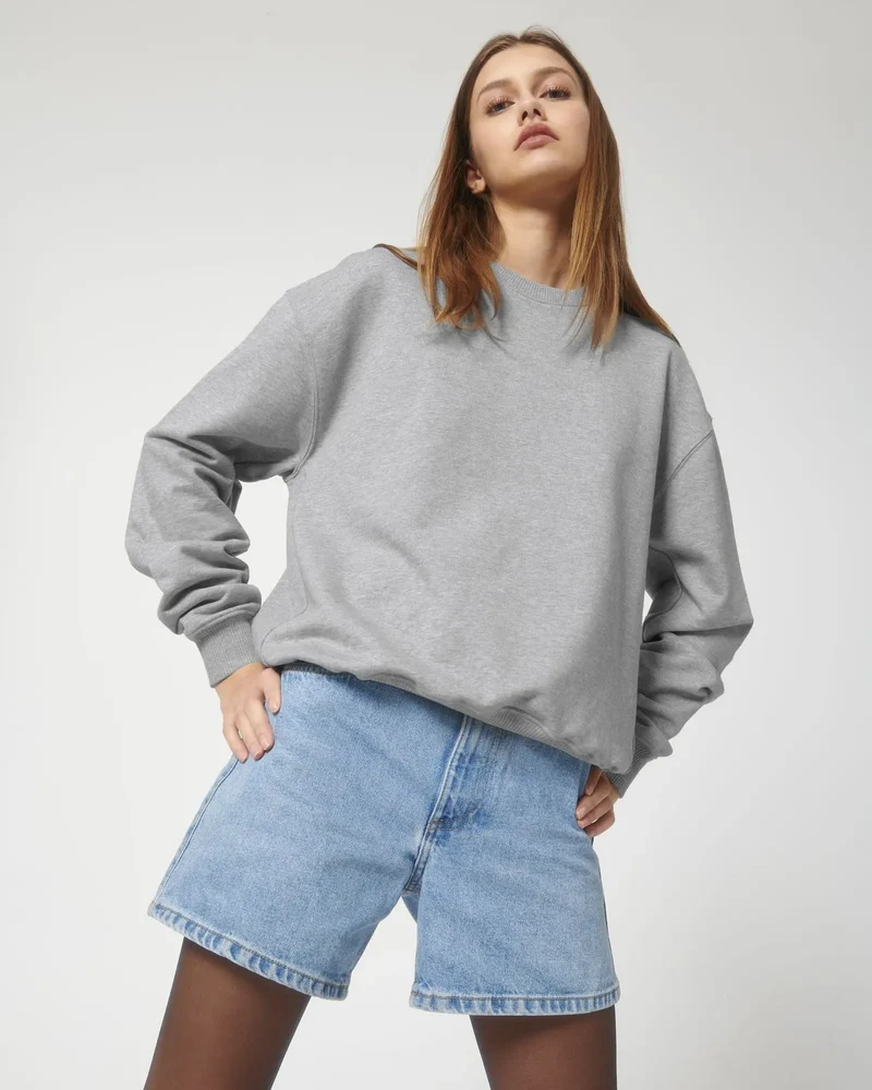 Sweat à col rond coton bio Stanley/Stella Ledger à personnaliser