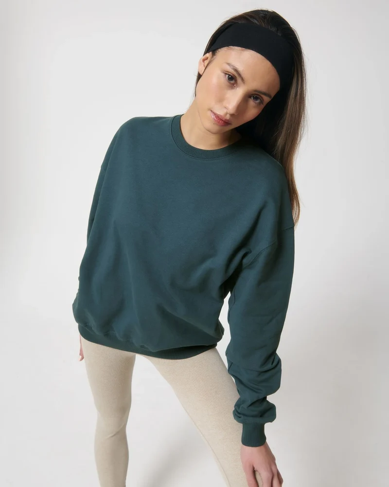 Sweat à col rond coton bio Stanley/Stella Ledger à personnaliser