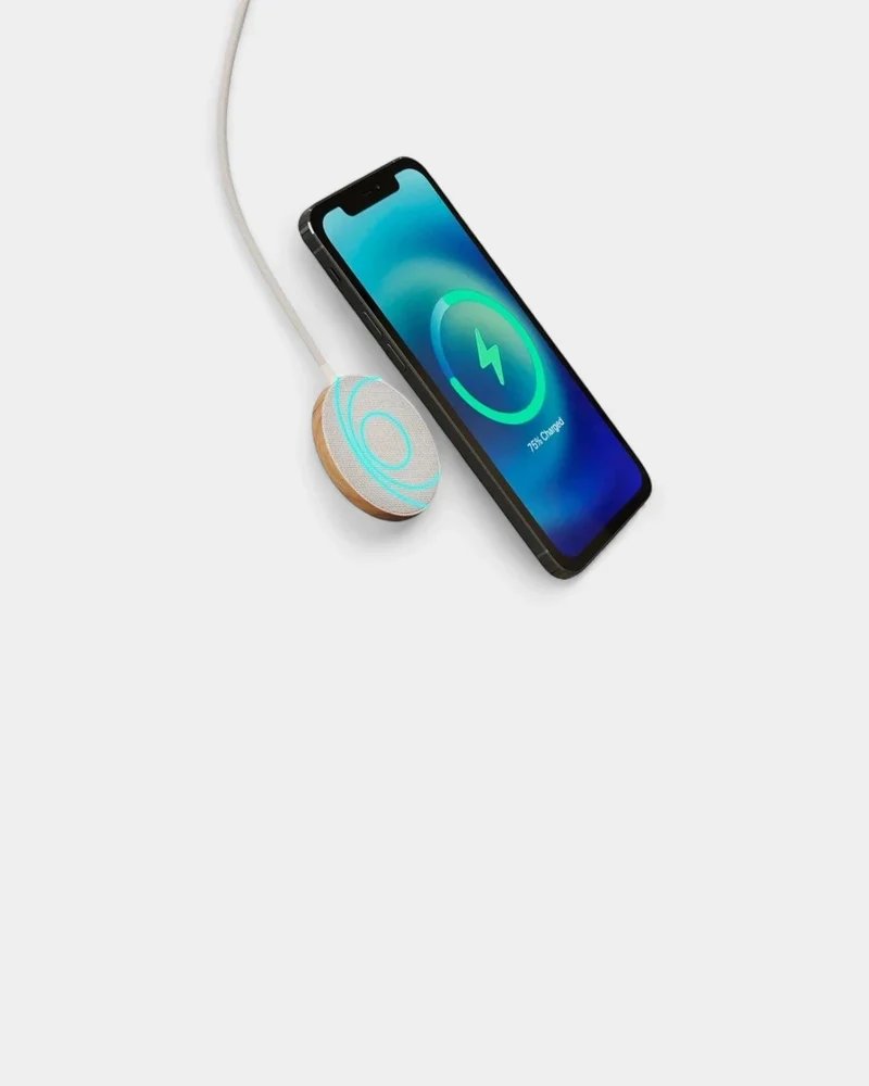 Chargeur induction Magsafe en bois personnalisable