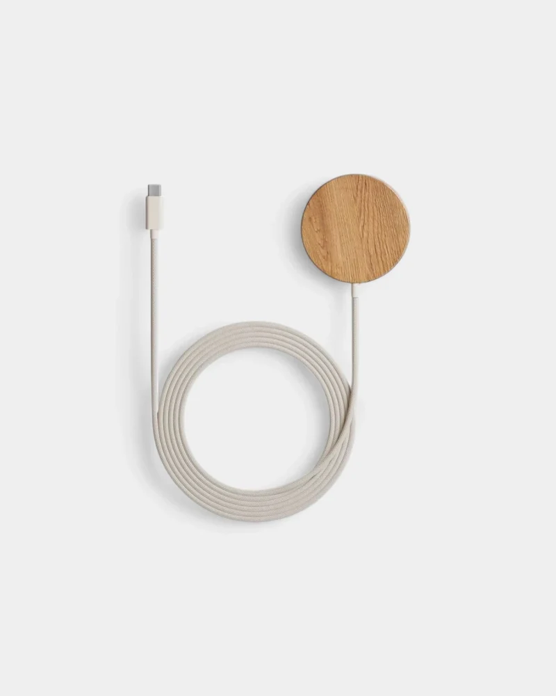 Chargeur induction Magsafe en bois personnalisable
