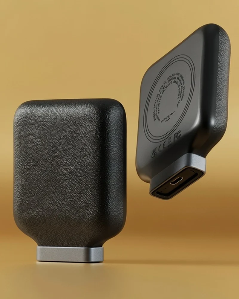 Powerbank sans fil plastique recyclé INE ODA à personnaliser