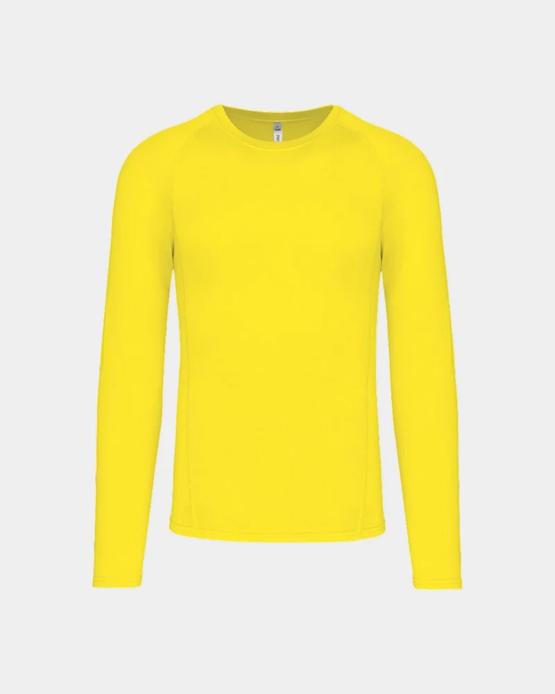 T-shirt sport manches longues unisexe à personnaliser