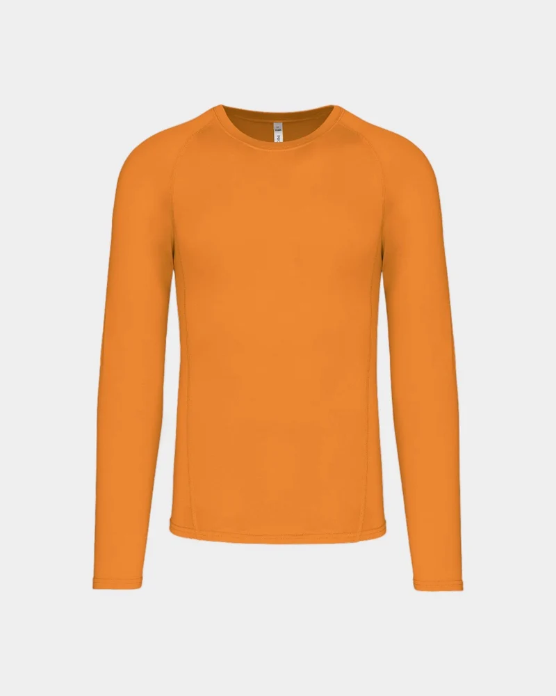 T-shirt sport manches longues unisexe à personnaliser